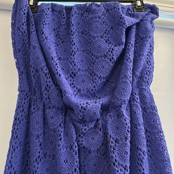 Strapless Size Large Lilly Pulitzer Crochet Dress - Picture 2 of 5